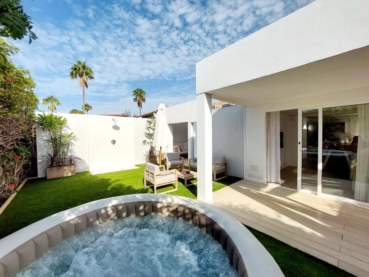Bungalow De Diseno Hidromasajes Terraza Y Piscina. San Bartolomé Kültér fotó