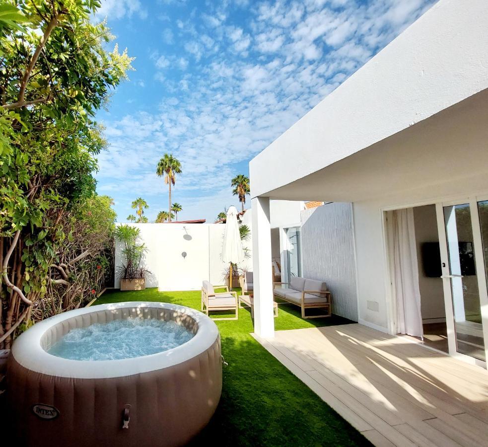 Bungalow De Diseno Hidromasajes Terraza Y Piscina. San Bartolomé Kültér fotó